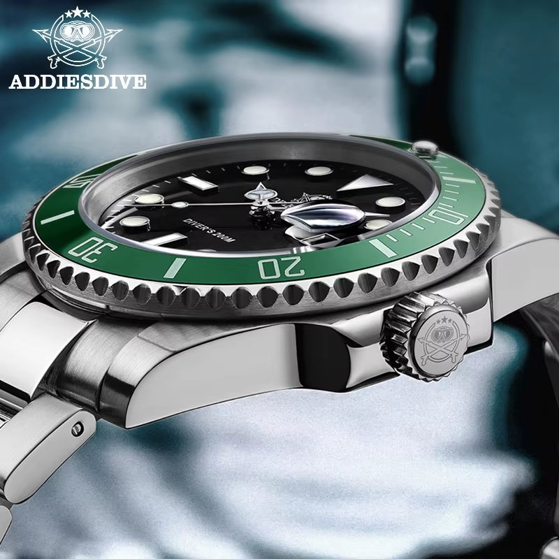 Quartz Watch Luxury Brand Men Watches Waterproof Business 41Mm Watch C3 Luminous Stainless Steel Black Diver Watch