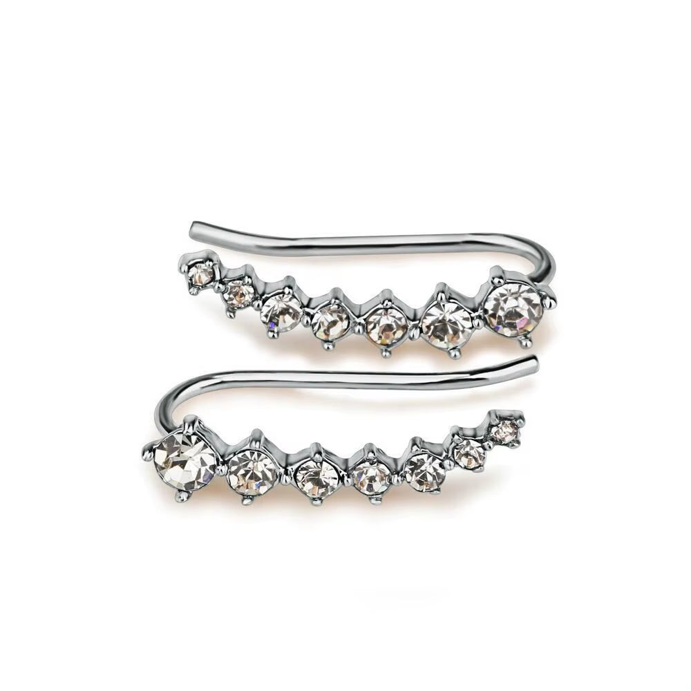 RoséLuxe™ Zircon Drop Hook Earrings – Pure Elegance in Every Sparkle