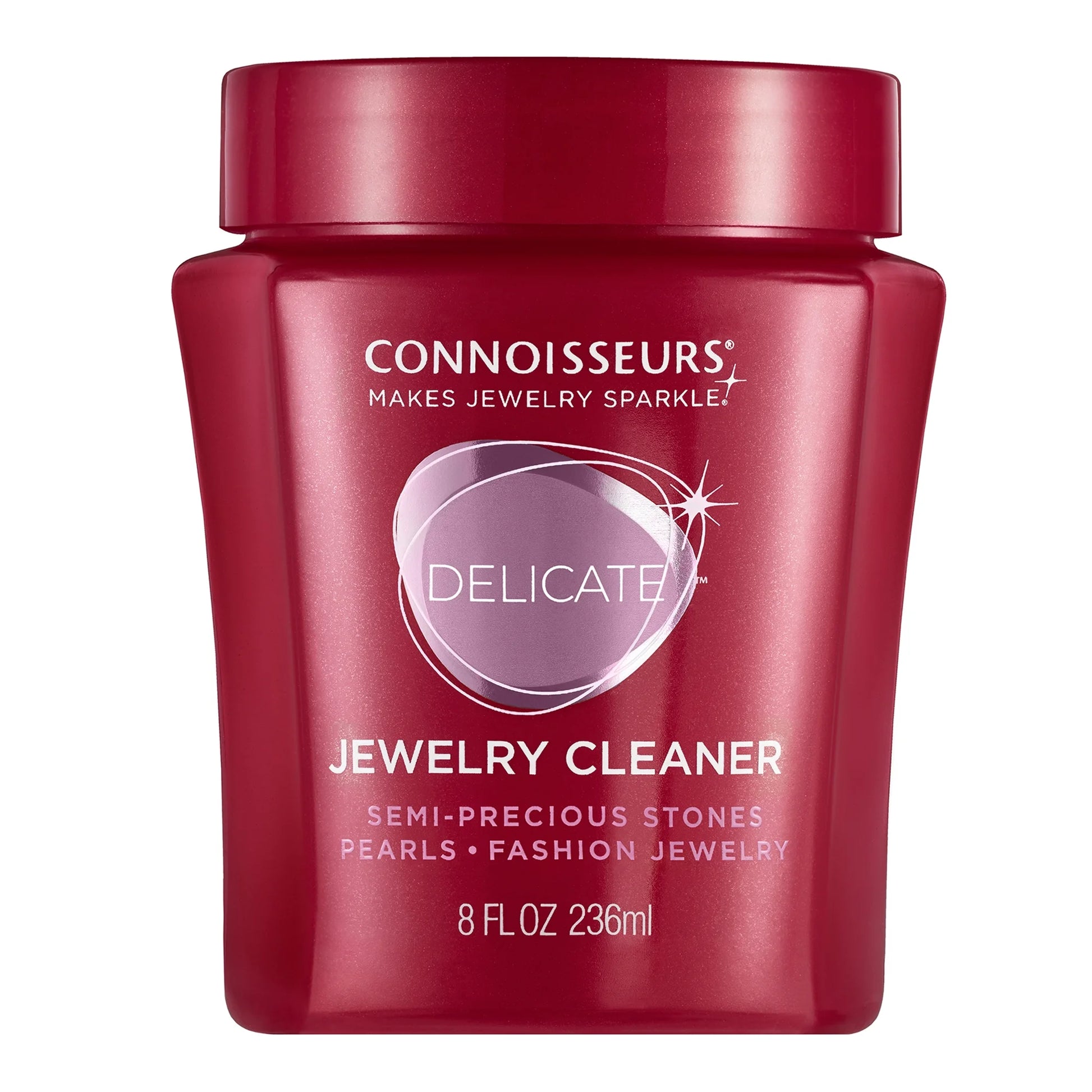 Delicate Jewelry Cleaner Solution for Pearls, Gemstones, and Fashion Jewelry, 8 Fl Oz
