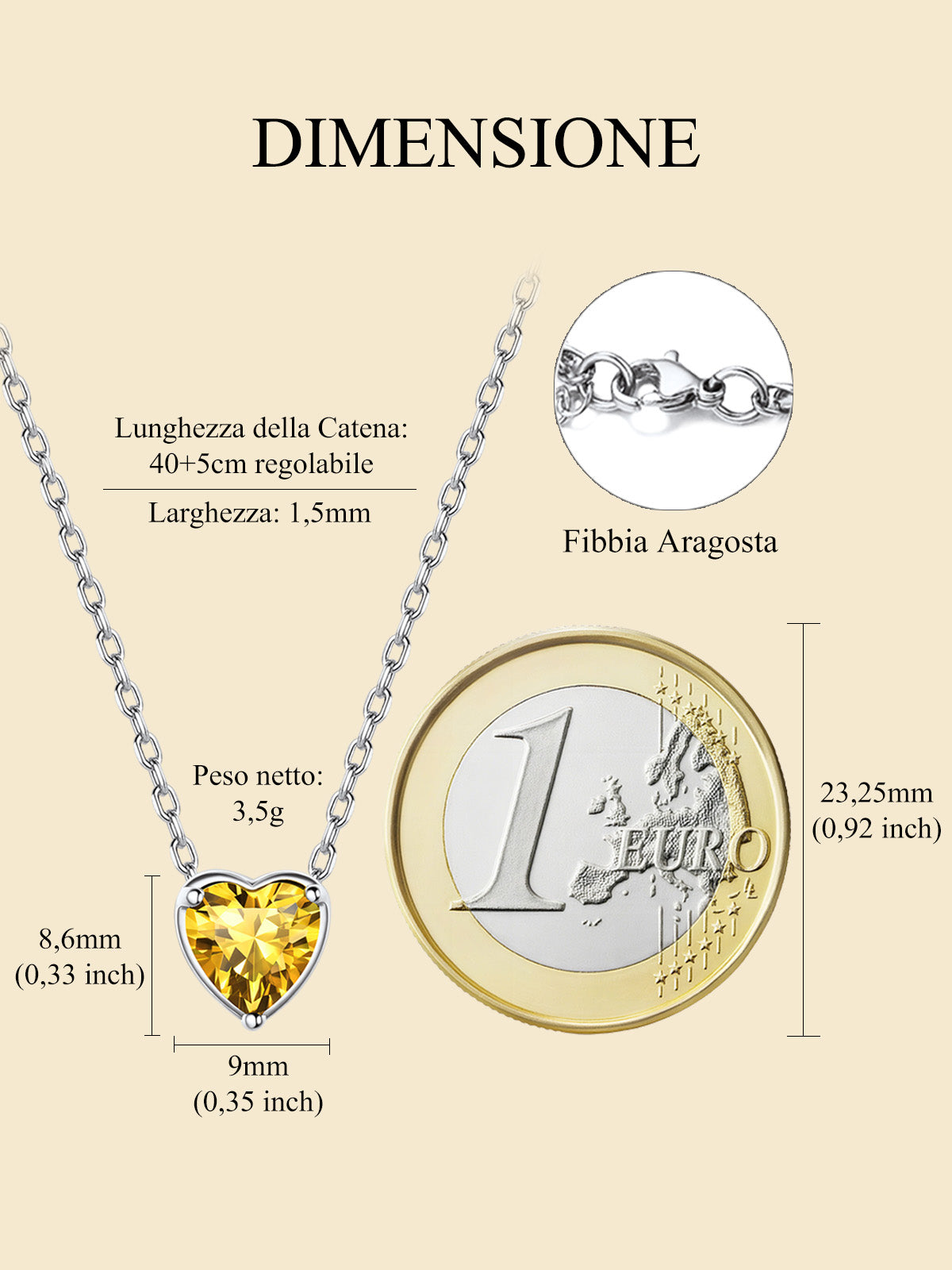 Women 925 Sterling Silver Birthstone Love Heart Necklace, Birthday Valentines Gift