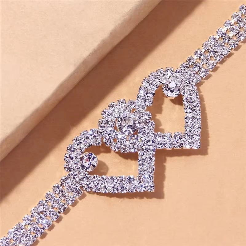 LumiGleam™ Silver Zirconia Anklet – Sparkle That Follows Every Step